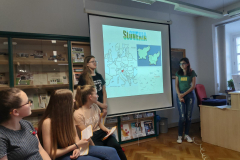 Predstavitev projekta Erasmus+ v knjižnici Josipa Vošnjaka v Slovenski Bistrici